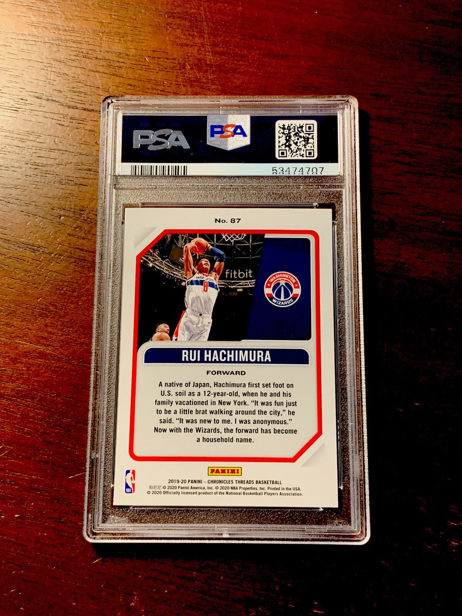 Rui Hachimura2019-20 Chronicles Threads RC #87 PSA 10 GEM MINT
