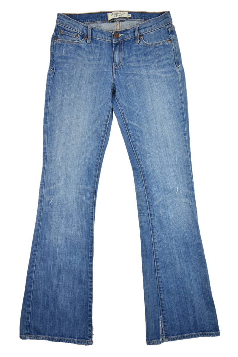 Women's Abercrombie Fitch Madison Jeans Size 4R Low Rise Stretch  Distressed