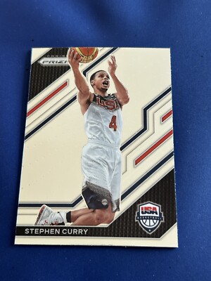 2022-23 Prizm Basketball Stephen Curry USA Insert #10 Olympic