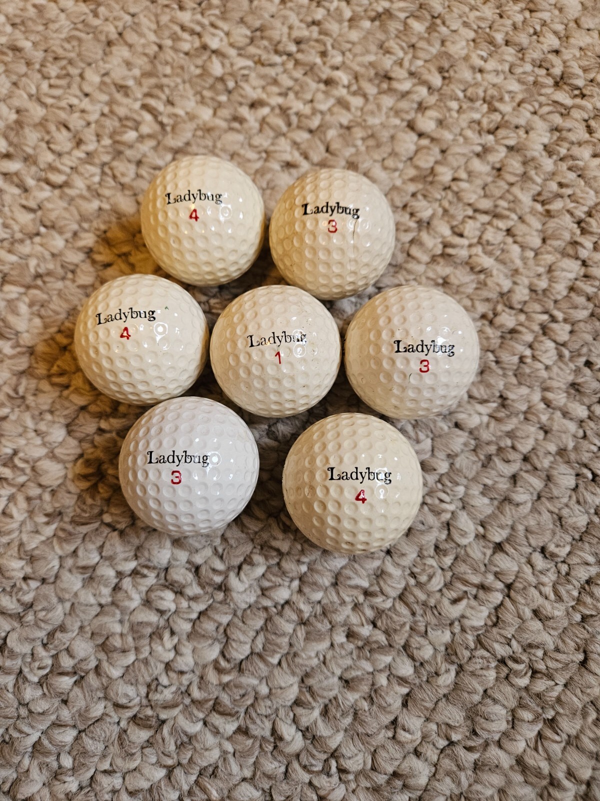 Vintage Wilson Lady Bug Women's Golf Ball Collectible Golf Ball Lot of