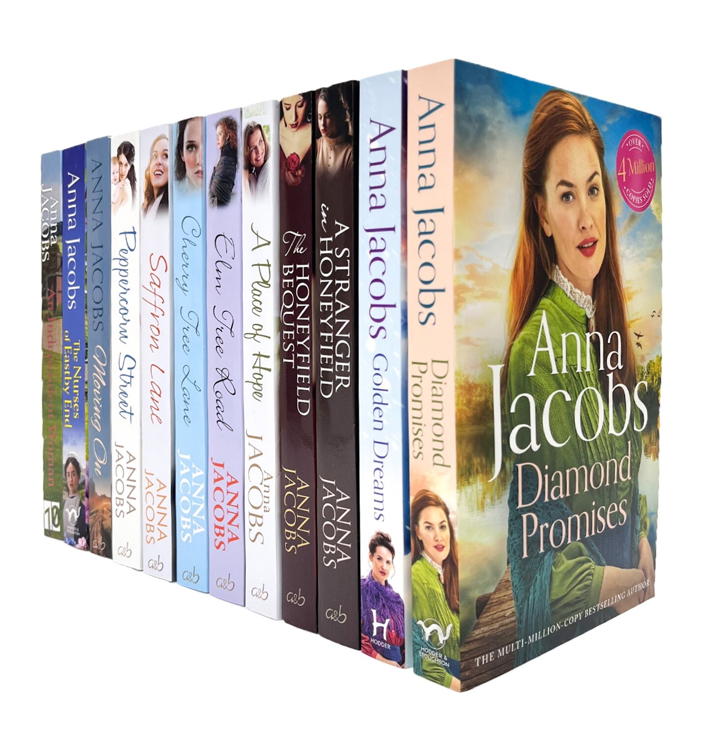 Anna Jacobs 12 Books Collection Set (Diamond Promises, Golden Dreams + MORE) PB