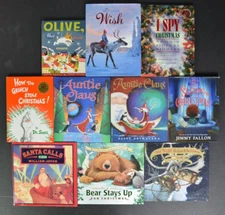 Lot of 10 Christmas Classics Picture Books All HB Frosty Olive Mr. Willowby Z11