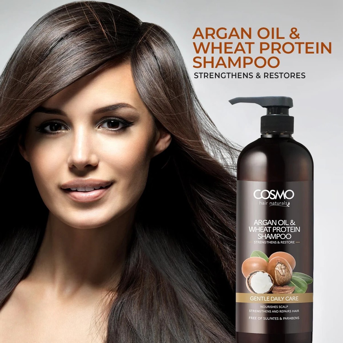 Cosmo Argan Oil & Wheat Protein Shampoo 1000ml | eBay