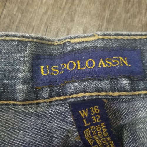 Vintage US Polo Assn Baggy Jeans Herren 36x32 Wide Leg Carpenter 90s Y2k Denim - Bild 15 von 22