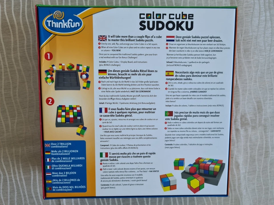 Color Cube Sudoku – Denkspiel / Brettspiel, ThinkFun - Bild 3 von 4