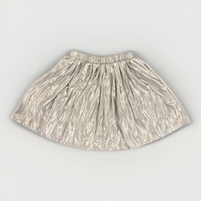Hello Kitty Silver Foil Pleated Pull On Skirt Girls 10