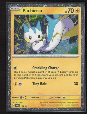 Pachirisu #158 Cosmos Holo Scarlet & Violet Promo Cute Pokemon Card