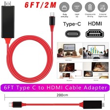 USB-C to HDMI Adapter Screen Mirroring Cable For iPhone 17 16 15 Samsung S26 S25