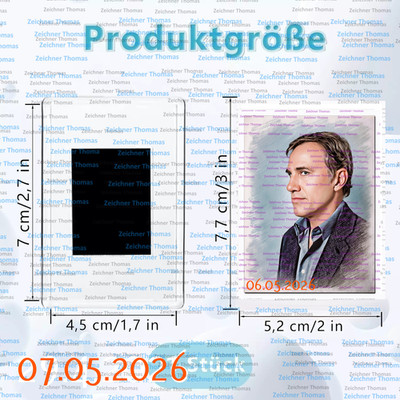Christoph Waltz--C5B3--111--Druck im Mini Magnetrahmen