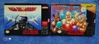 New ListingLot of Two SNES Games O.B. W/Manuals UN Squadron & Super Punch Out. C.I.B Games