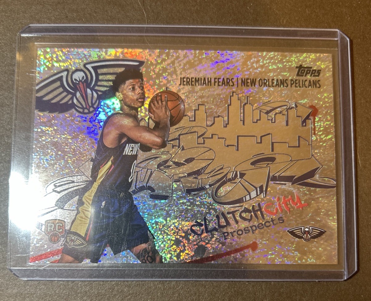 Topps 2025 Jeremiah Fears Clutch City Prospects San Glitter Foil