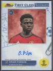 Omari Forson 2023-24 Finest UEFA Club First Class Rookie Auto RCA-OF Manchester