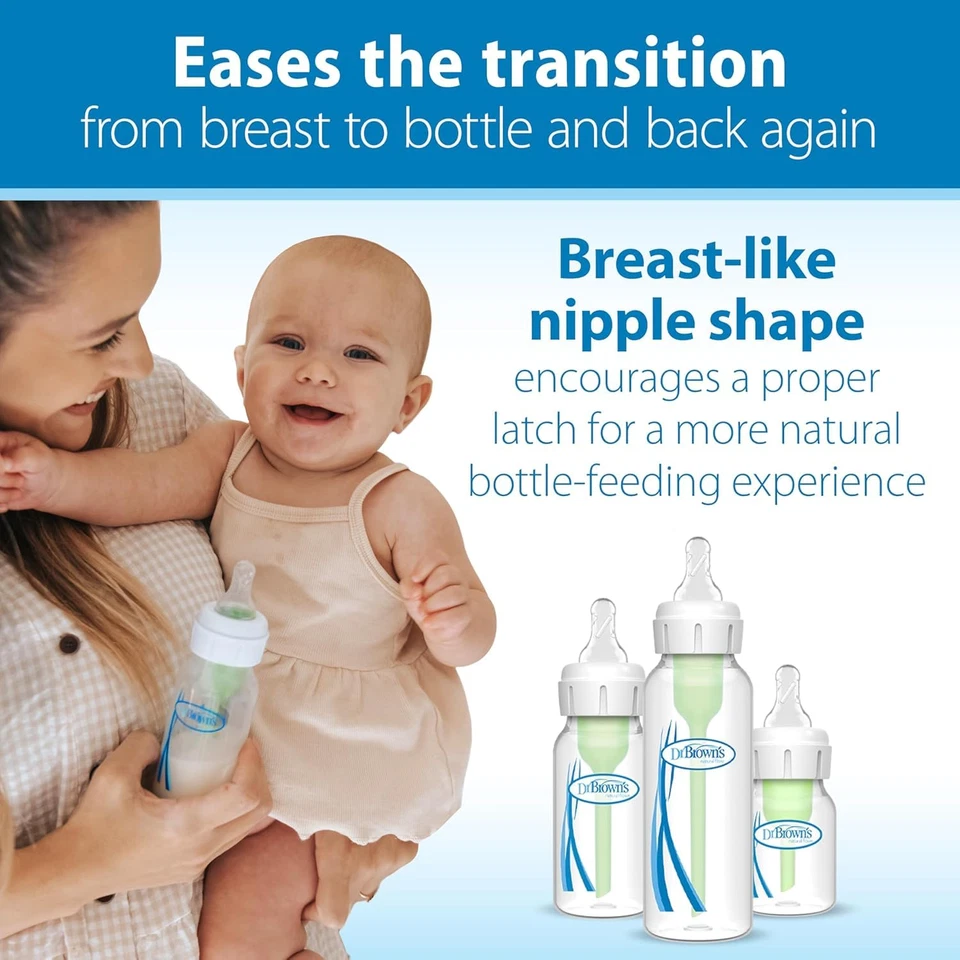 Dr. Brown’S Natural Flow Level 2 Narrow Baby Bottle Silicone Nipple, Medium Flow - Image 3 of 4