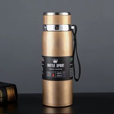 1L Stainless Steel Thermos 34oz Vacuum Insulated Water Bottle Flask for Hot Cold