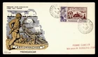 DR WHO 1954 FRENCH MADAGASCAR FDC MILITARY WWII ANIV PAC CACHET R73792