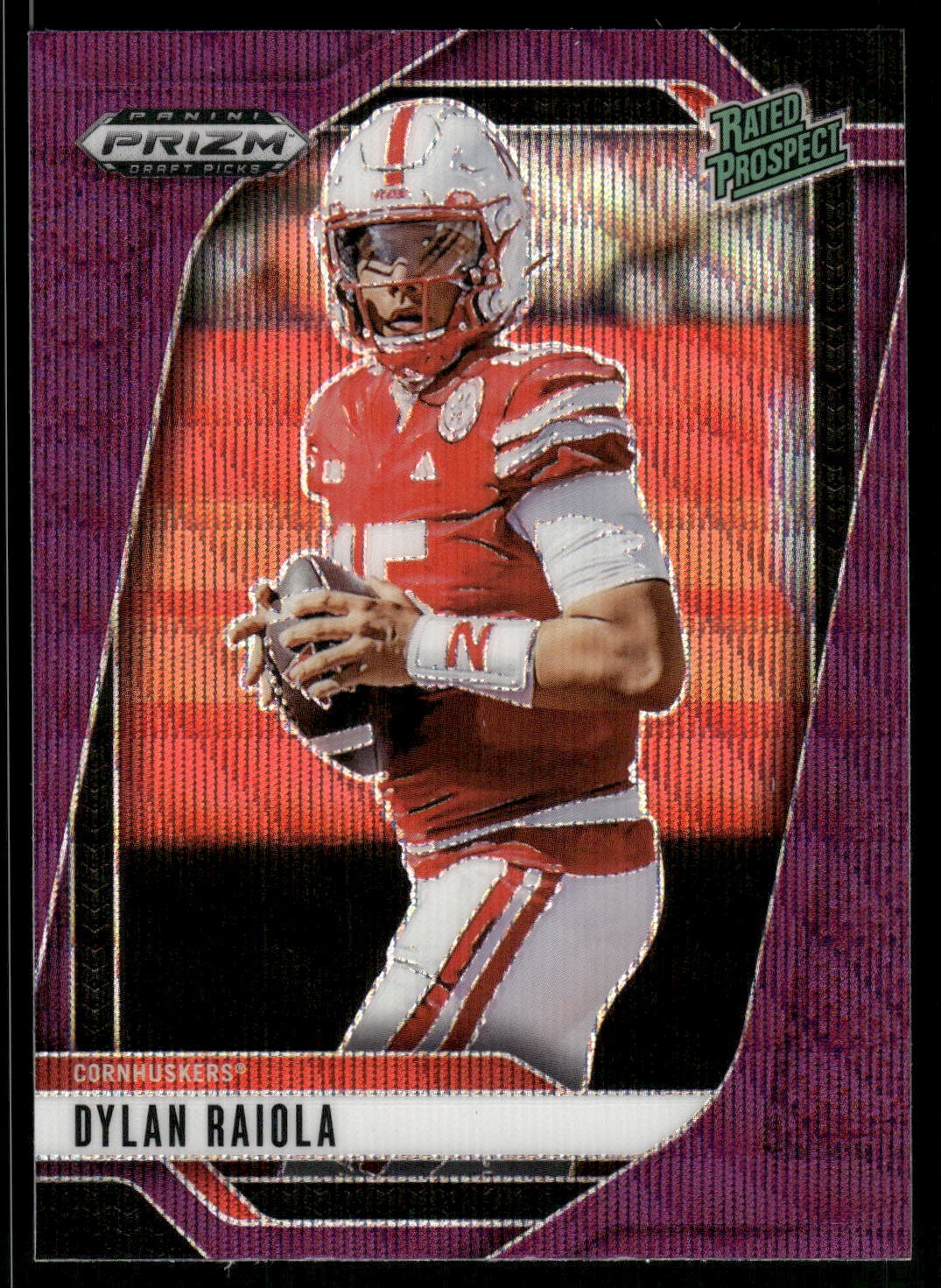Dylan Raiola 2025 Panini Prizm Draft Picks #158 Prizms Purple Wave