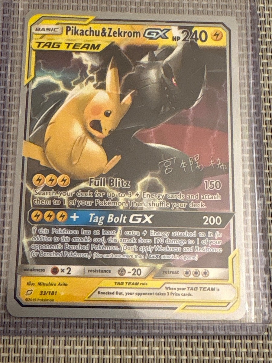 Pikachu & Zekrom GX - 2019 (Haruki Miyamoto) 33/181 World