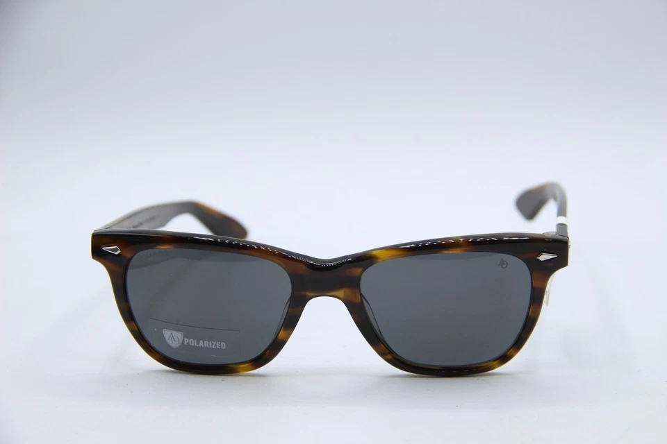 NUEVAS GAFAS DE SOL AMERICAN OPTICAL SARATOGA MARRÓN CUERNO DEMI MARCOS AUTÉNTICOS 52-19 Foto 2 de 4