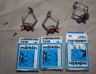 Märklin 2x 7218 1x 7207 Scherenstromabnehmer Pantograph Spur H0