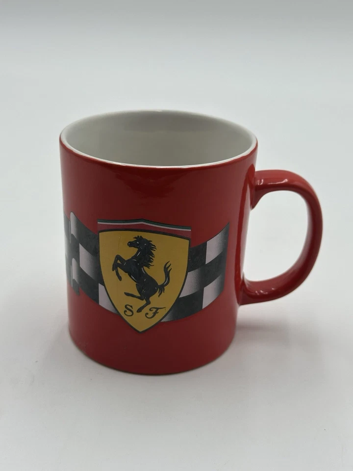 10oz 1996 Official Ferrari Spa Racing Red Coffee MugVintage - Image 2 of 4