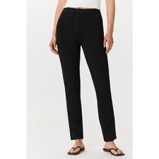 QUINCE Ultra-Stretch Ponte Straight Leg Pants Black Small Career Comfort Casual