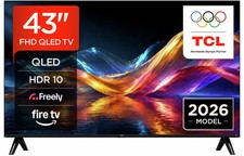 TCL 43 Inch TV Smart Full HD 1080p HDR QLED Freely Fire TV Amazon Alexa 43V5D-UK