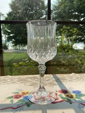 Vintage Cristal Darques Longchamp Wine Glass ...