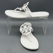 Tory Burch Miller Women s Size 8 Thong Sandals Classic Designer Resort Style EUC