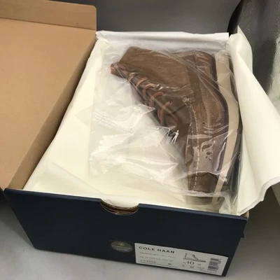 Bota Alta Cole Haan Hombre Muir Moc Marrón Especiado Talla 10 M Totalmente Nueva - Imagen 1 de 4