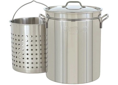 Bayou Classic 1144 44-Qt Stainless Stockpot With Basket