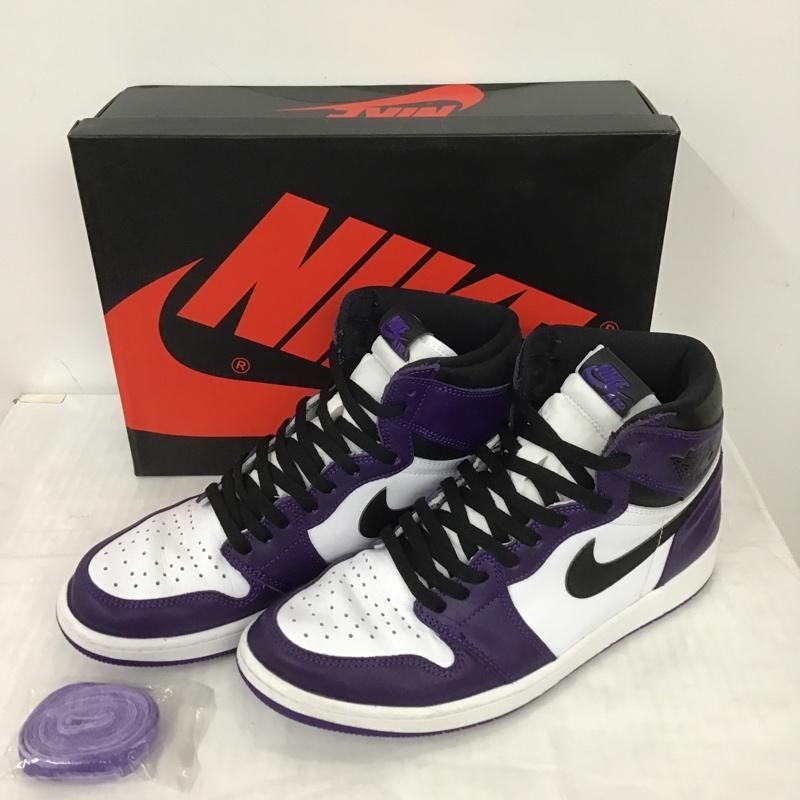 ナイキ　ジョーダン 555088 500 27.0 Nike Air Jordan 1 Retro High OG Court Purple 555088-500