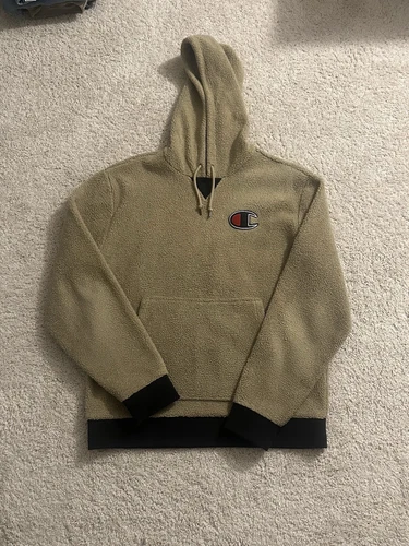 SUPREME Felpa con cappuccio Champion Sherpa Deep Fleece Pullover taglia Large