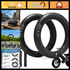 20" Fat Tire Inner Tube 20x4.0 - Heavy-Duty Butyl Rubber, 2 Pack, Schrader Valve