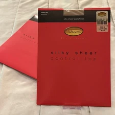 Talbots Silky Sheer Pantyhose Control Top Sandletoe Sz B Light Nude NEW Set Of 2