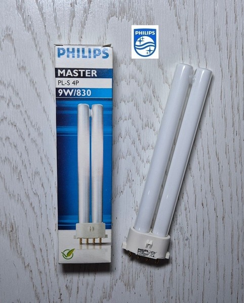 Philips Master 9W/830 Kompaktleuchtstofflampe 2G7 PL-S Pls 4P Warmweiß White-image
