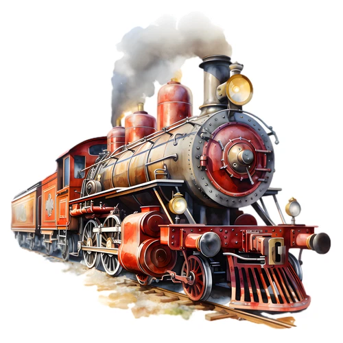 Train Self Adhesive Vinyl Waterproof Sticker