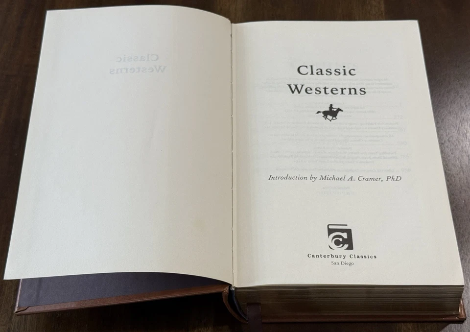 Classic Westerns: Six Stories by Zane Grey, Max Brand, Etc. (2017, Hardcover) - Image 4 of 4