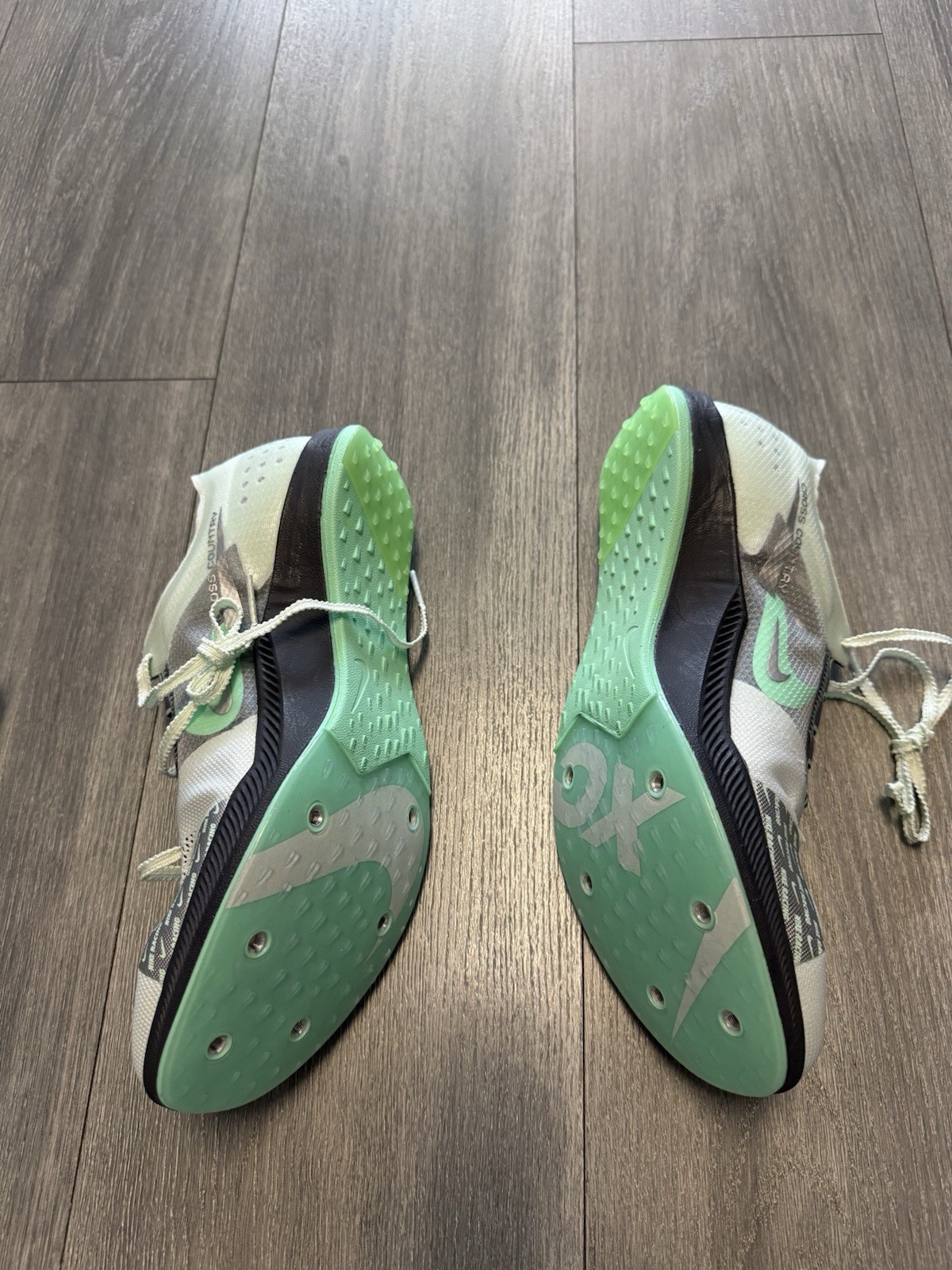 Nike Zoom Dragonfly XC Cross-Country Spikes Mens Sz 9.5 Green Silver DX7992-300 thumbnail 5