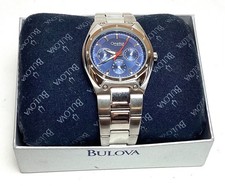 Open Box CARAVELLE by BULOVA Blue Dial 50 Meters Stainless Steel Men's Watch