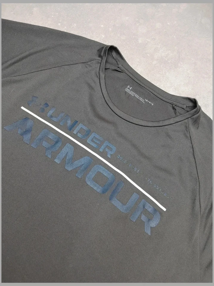 T-shirt under Armour - homme - taille L - Gris - Trés bon état - Photo 4/4
