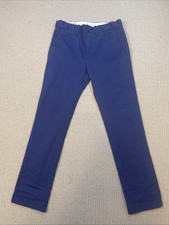 J Crew Crewcuts Boy  s 12 Chino Pants Stretch Straight Fit Classic Blue Purple