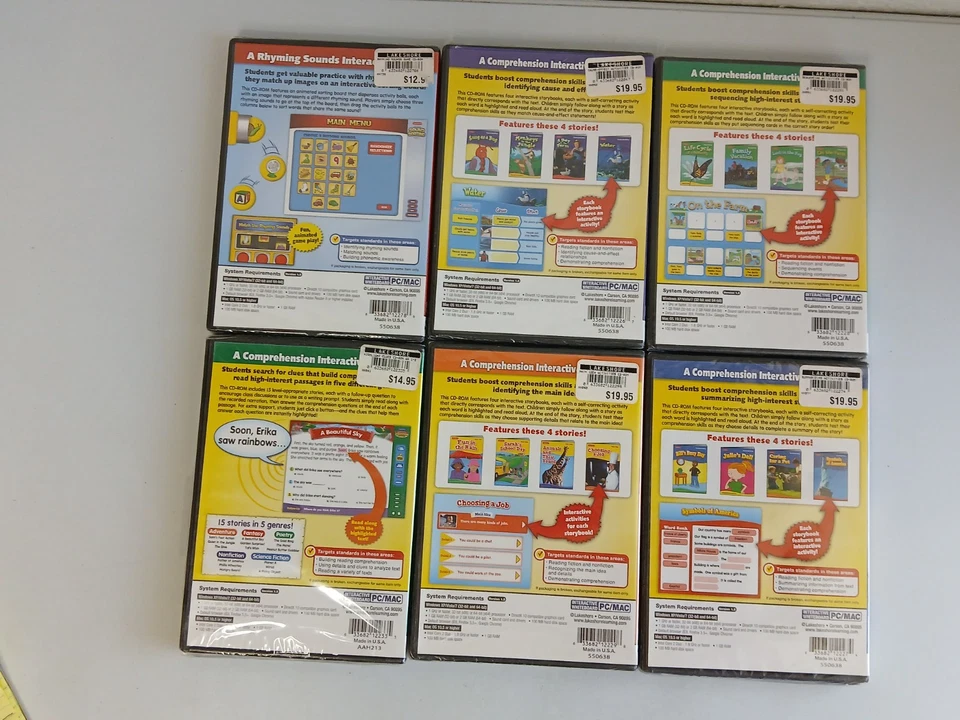 Lakeshore Interactive Whiteboard Software CD-ROM Lot of 6 Homeschool Grade 1-2 - Image 3 of 4
