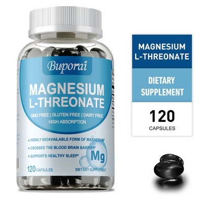 Magnesium L-Threonate 120pcs - Brain Booster, Focus, Support Magnesium Levels