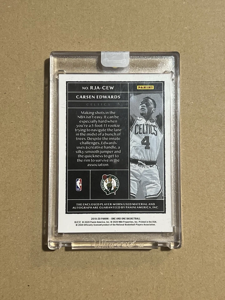 2019-20 Panini One & One Rookie Jersey Autographs Carsen Edwards /35 - Image 2 of 2