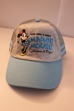 Disney Parks Minnie Mouse Mesh Trucker Baseball Hat Teal Blue New with Tags