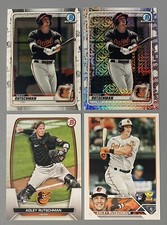 4 Adley Rutschman 2020 Bowman Chrome Mojo Refractor, Base 2023 Bowman, Topps RC