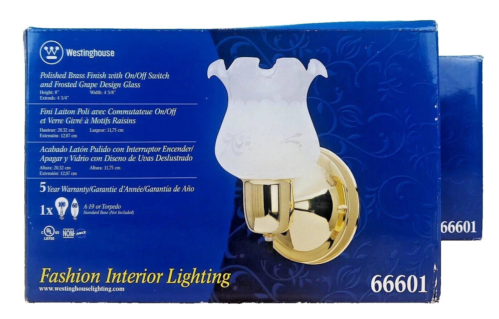 Accesorios de Iluminación de Pared contemporánea Westinghouse Latón