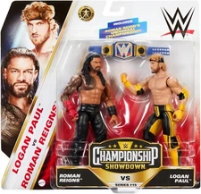 Championship Showdown Series 15 Roman Reigns vs. Logan Paul Action Figure 2-Pack