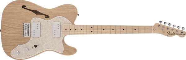 Fender Japan Traditional 70S Telecaster Thinline Guitar Natural Made In Japan-image