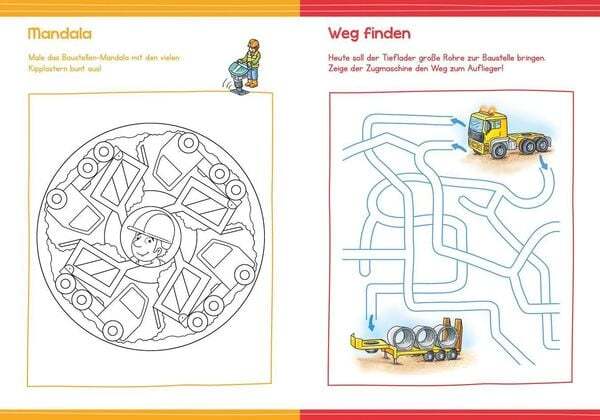 Thumbnail - Malen Und Rätseln Für Kindergartenkinder. Baustelle